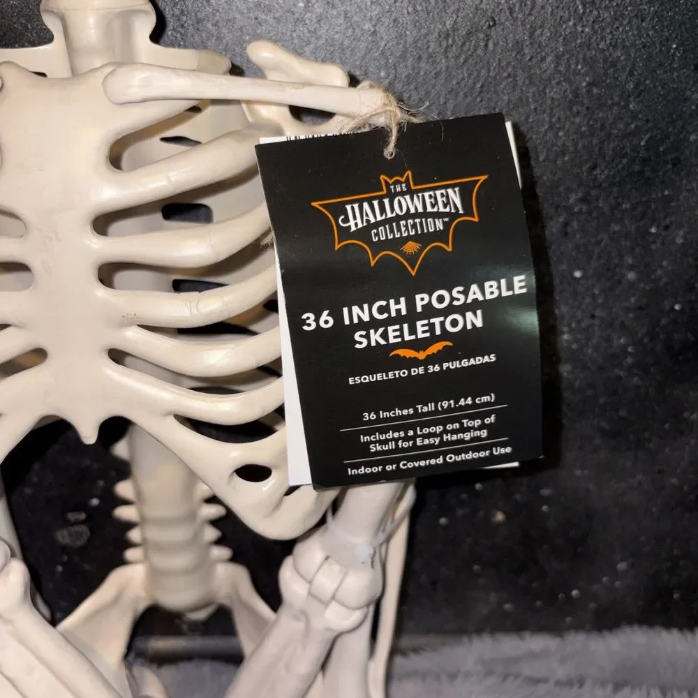 The Halloween Collection 36” Posable Skeleton - New Party Goth Grim Decorations
